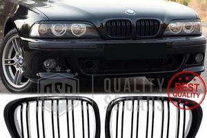 GRIGLIE Doppio Rene per BMW Serie 5 E39 Nero Lucid