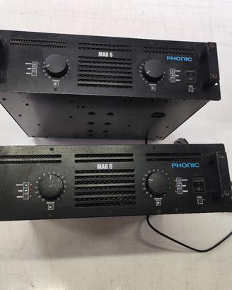2 PHONIC MAR 6 Amplificatori di potenza old school