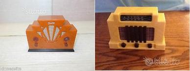 Collezione di radio d'epoca in miniatura