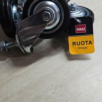 Ruote piroettanti per carrelli etc.