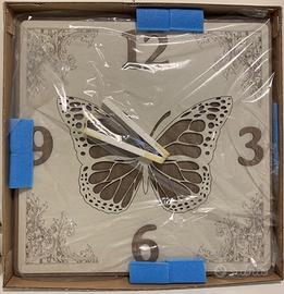 Orologio a muro 60x60 farfalla