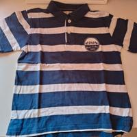 Polo maniche corte bambino 6-7 anni a righe