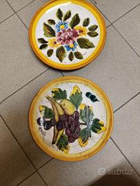 Piatti ceramica Laca Albisola dipinti a mano 