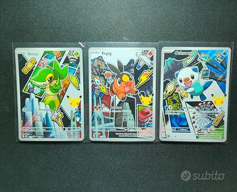 Carte Pokémon Set Trio Starter Unima Promo Ita Nm