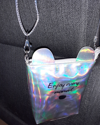 Borsa tracollina metallizzata