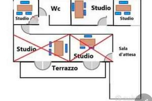 Stanza uso ufficio o studio