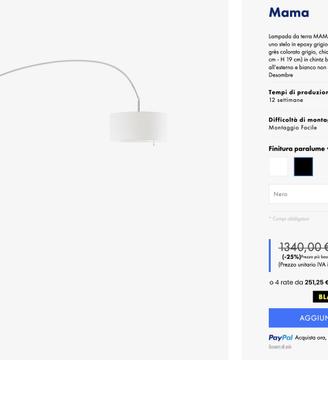 MAMA lampada da terra di Ligne Roset