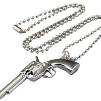 COLLANA PISTOLA REVOLVER CLINT EASTWOOD - NUOVO