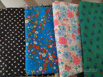 N. 4 scampoli tessuto cotone