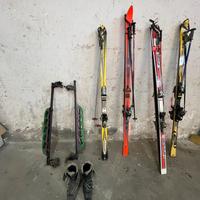 Set sci completo 4 paia + scarponi + portasci