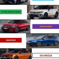 ACCESSORI,TIGUAN,TAIGO,GOLF,T-ROC,AUDI,ATTIVAZIONI