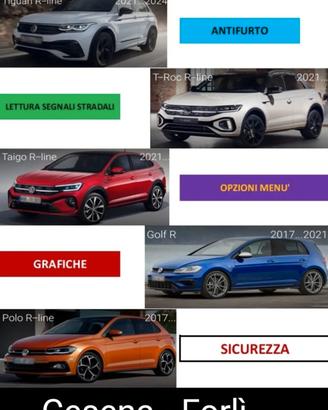 ACCESSORI,TIGUAN,TAIGO,GOLF,T-ROC,AUDI,ATTIVAZIONI