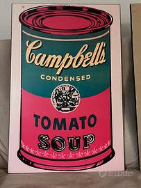 N 2Quadri Pop Art Campbell's Tomato Soup 60x 90 cm