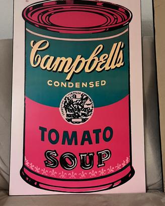 N 2Quadri Pop Art Campbell's Tomato Soup 60x 90 cm