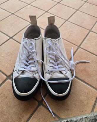 sneakers scarpe Marcelo Burlon bianche basse 