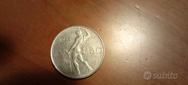 RARO 50 lire 1958  Repubblica Italiana