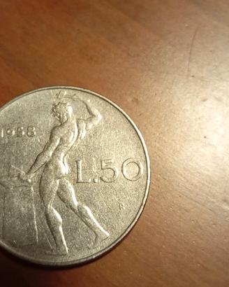 RARO 50 lire 1958  Repubblica Italiana