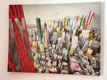 Quadro New York con telaio legno