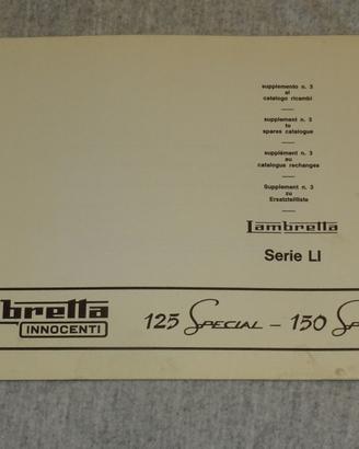 SUPPLEMENTO CATALOGO RICABI LAMBRETTA LI 125 150