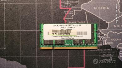 RAM Elpida 2GB DDR2 667MHz (1.8V) per Notebook