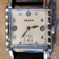 Orologio Gruen Tuxedo 1942 , 11 diamanti 0,01 car.
