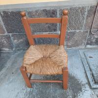 Sedia rustica per bimbo/a