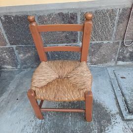 Sedia rustica per bimbo/a