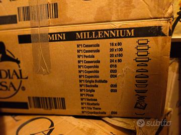 batteria pentole mondial casa maxi+mini Millennium