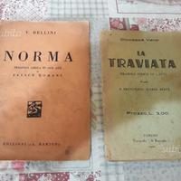 2 libretti-NORMA-BELLINI-1938.LA TRAVIATA 1922 V