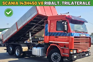 Camion ribaltabile Scania 143H450 V8 Tipper 6x2
