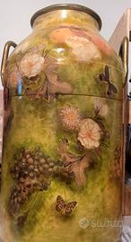 Bidone latte decorato