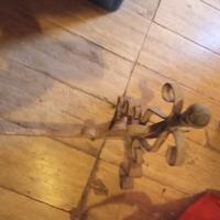 ALARI CAMINO 2 PEZZI  con DECORAZIONE