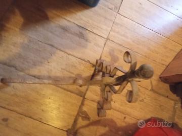 ALARI CAMINO 2 PEZZI  con DECORAZIONE