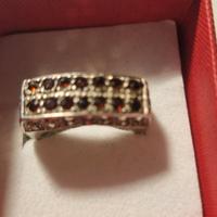 Anello argento 925 e rubini