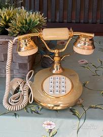 Telefono Vintage RICCI PAOLO in Onice e Ottone 24K