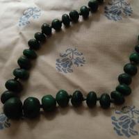Collana malachite verde vintage 