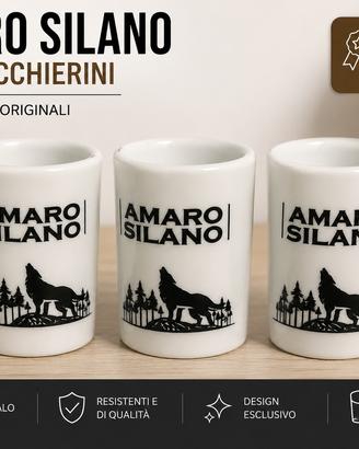 Set 3 Bicchierini Amaro Silano Originali