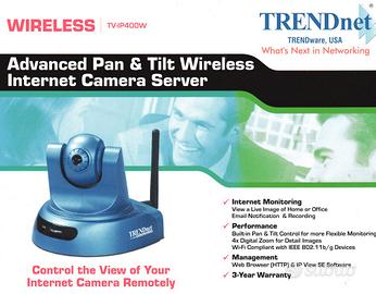 Telecamera Ethernet/WiFi con Pan e Tilt