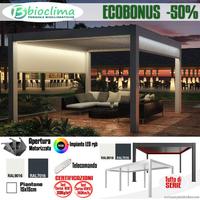 Pergola bioclimatica 4x4 PROFESSIONALE certificata
