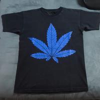 Maglietta Vlone "420 weed marjuana" blu