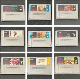 Lotto 14 Giochi Super Nintendo SNES Funzionanti