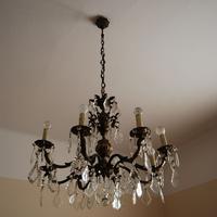 Lampadario anni '30 a 8 luci