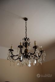 Lampadario anni '30 a 8 luci