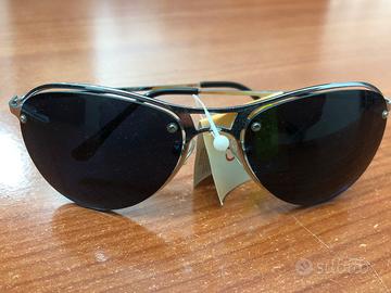 Occhiali da sole unisex neri/ argento