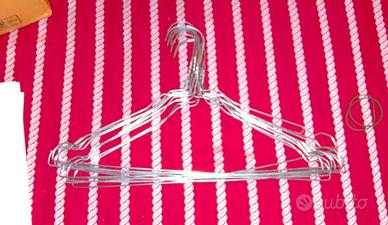 10 stampelle di ferro per pantaloni e maglie