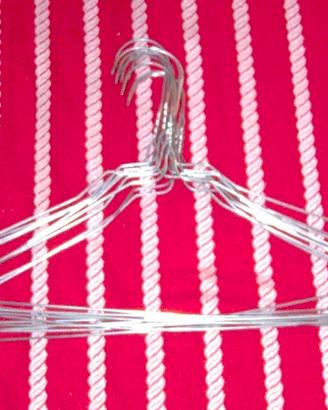 10 stampelle di ferro per pantaloni e maglie