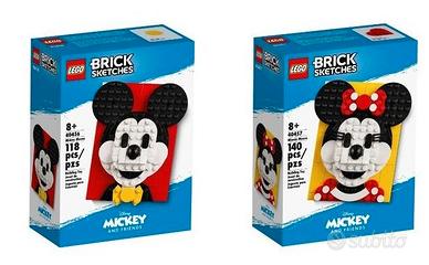 LEGO Brick Sketches 40456 40457 Topolino Minnie