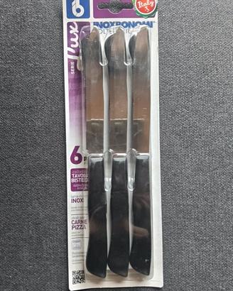 Set 6 coltelli da cucina per pizza o carne Bonomi