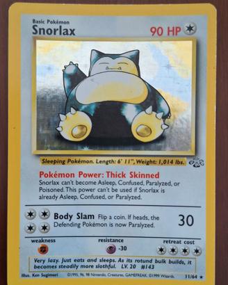 Snorlax Holo 11/64 - Set Jungle