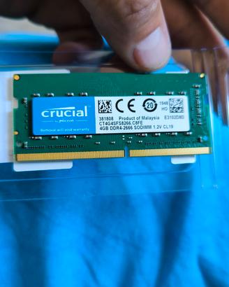 memoria ram 4g ddr4 funzionante